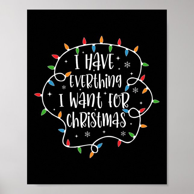Jag har allt jag vill ha i julklapp. poster (Framsidan)
