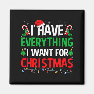 Jag Har Allt Jag Vill Ha Till Jul Par Pyjamas Magnet
