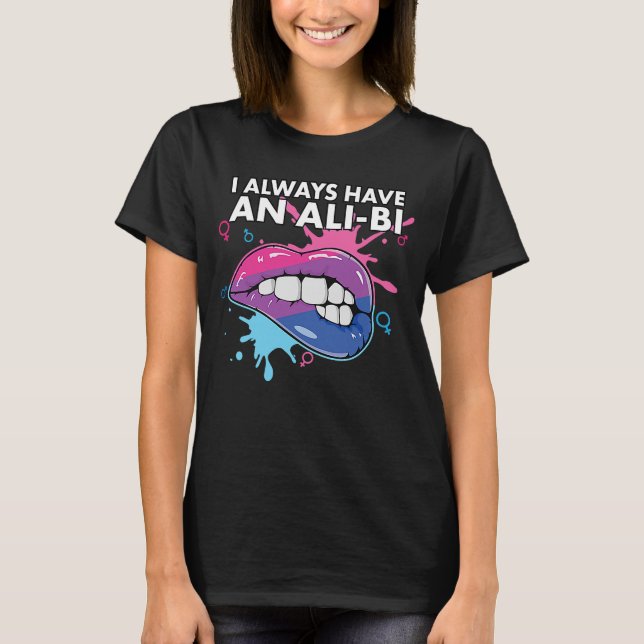 Jag har alltid en Ali Bi Bisexual Pride Bisexualit T Shirt (Framsida)