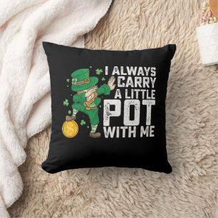 Jag Har Alltid En Liten Kruka Med Mig St Patrick's Kudde