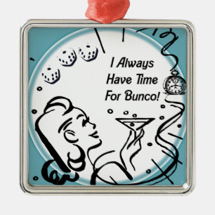 Jag har alltid Time för Bunco vid Artinspired Julgransprydnad Metall
