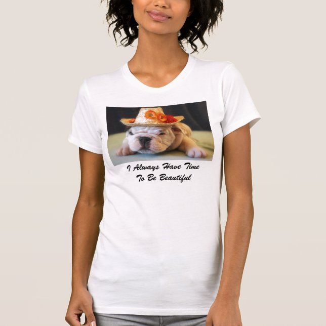 Jag har alltid Time som är den härliga engelska T-shirt (Framsida)