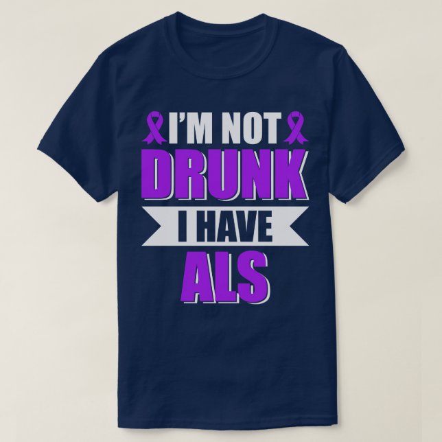 Jag har ALS Amyotrophic Lateral Sclero T Shirt (Design framsida)
