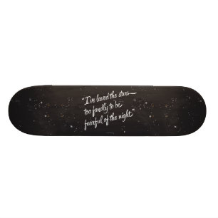 Jag har älskat stjärnorna old school skateboard bräda 18 cm