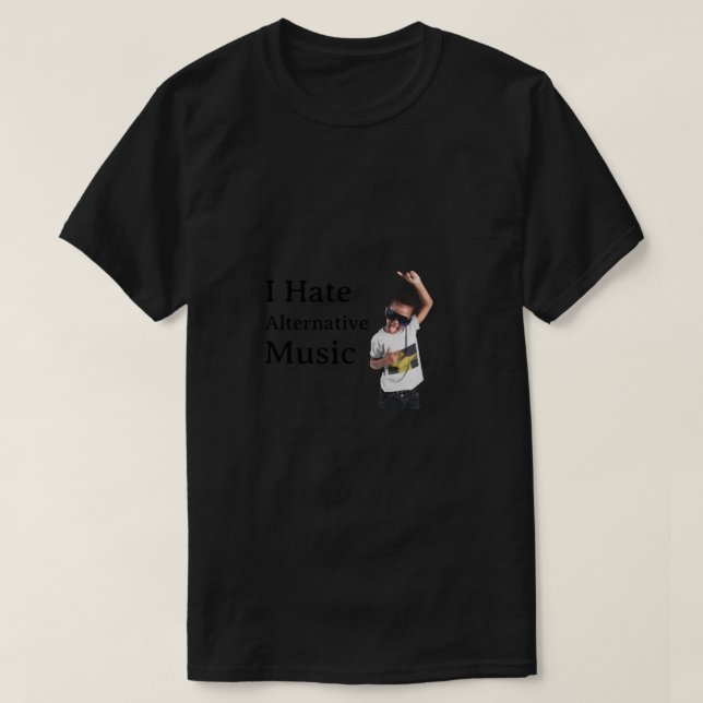 Jag har alternativ musik som är uppmjukad och pass t shirt (Design framsida)