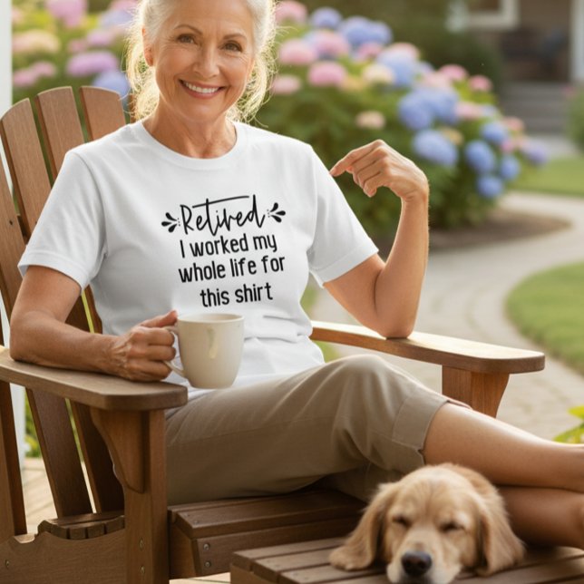 Jag har arbetat hela mitt liv för den här skalen t shirt (Skapare uppladdad)