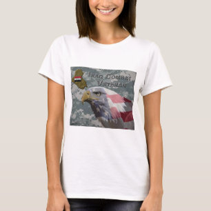 Jag har arbetat - Irag Combat Veteran T Shirt