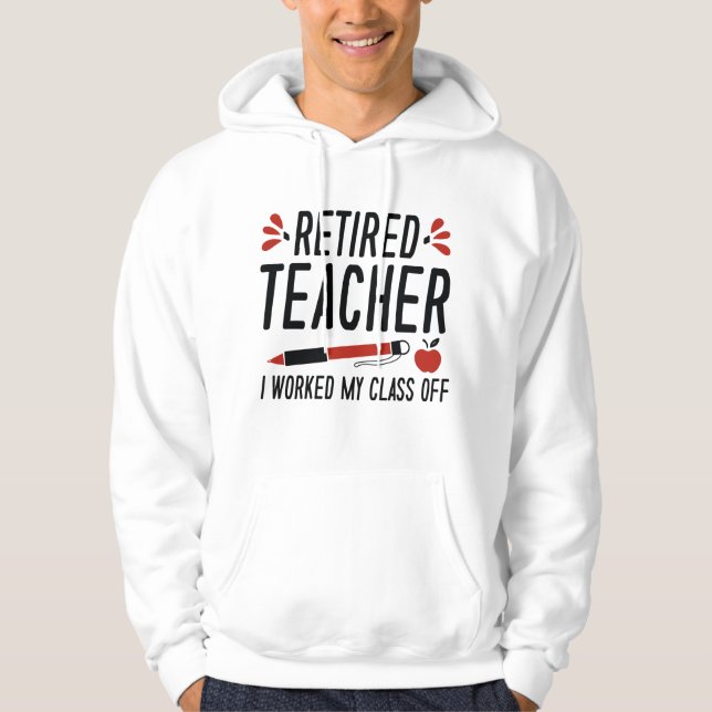 Jag har arbetat min klass av hoodie (Framsida)