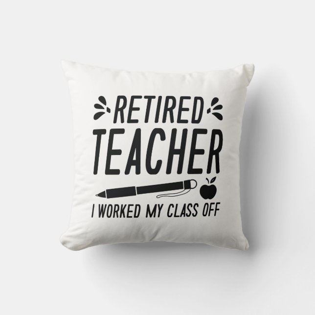 Jag har arbetat min klass av kudde (Framsida)