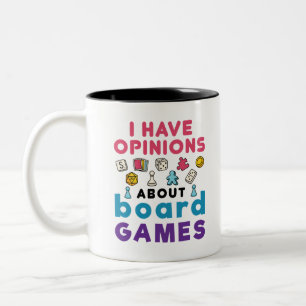 Jag har åsikter om Board Games Tabletop Gamer Två-Tonad Mugg