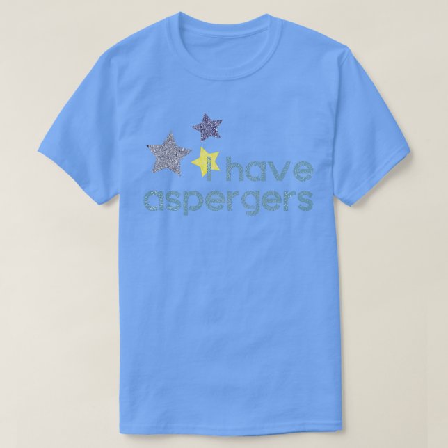 Jag har Aspergers Stars Awareness T Shirt (Design framsida)