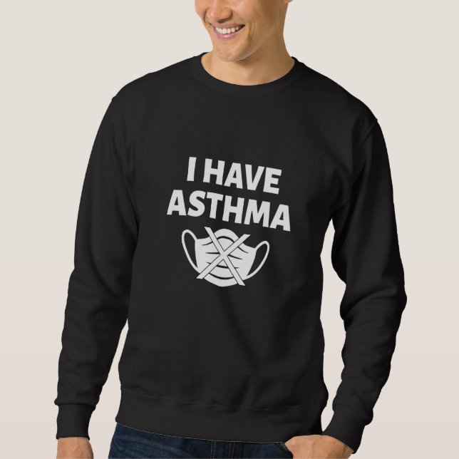 Jag har astma lång ärmad tröja (Framsida)