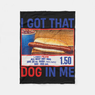 Jag Har att Hund hos mig. Fleecefilt
