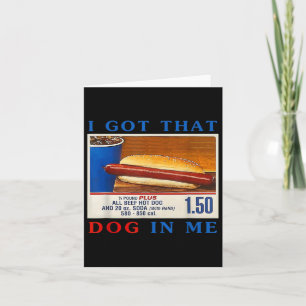Jag Har att Hund hos mig. Kort