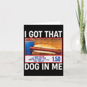 Jag Har att Hund hos mig. Kort