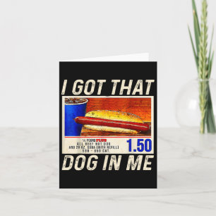 Jag Har att Hund hos mig. Kort