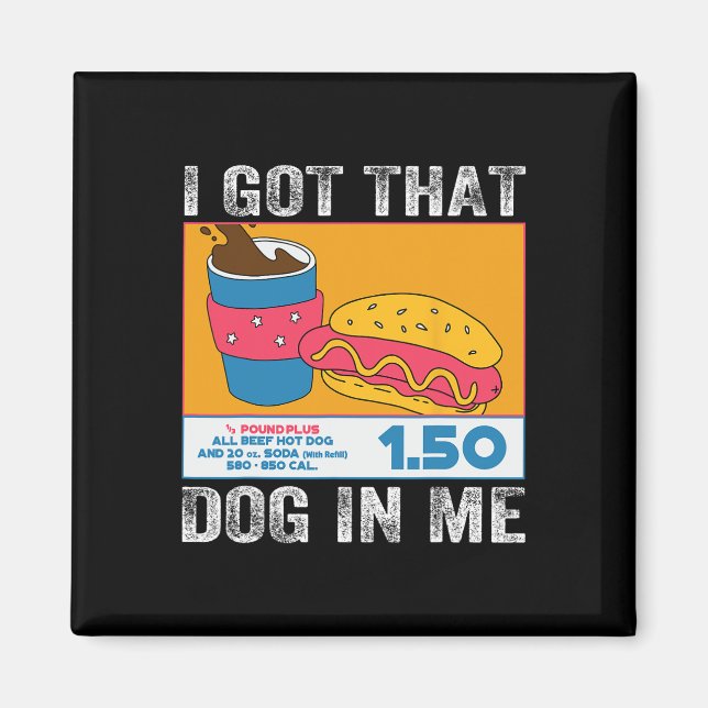 Jag Har att Hund i mig Hund med Hett 4:e Magnet (Framsidan)