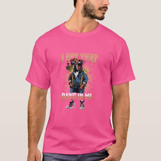 Jag Har att jag är här - Pit Bulldog T Shirt (Framsida)