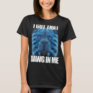 Jag Har att jag fick Pitbull PM Humous Q T Shirt