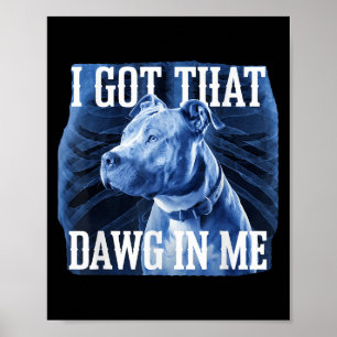 Jag Har att jag fick Xray Pitbull Ironic Meme Vir Poster