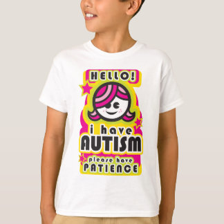 Jag har autism, behar har patiens (girl2) t-shirt