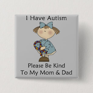 Jag har Autism Knapp