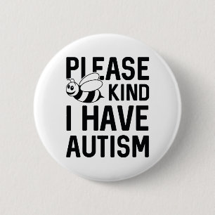 Jag har Autism Knapp