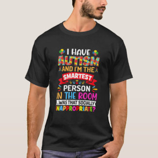 Jag har autism och är den smartaste personen - aut t shirt