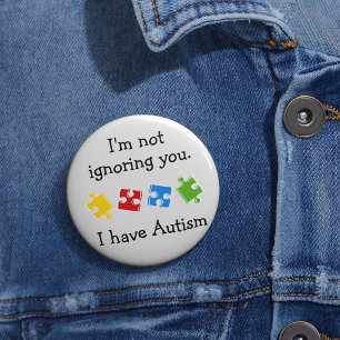 Jag har Autism Puzzes Knapp