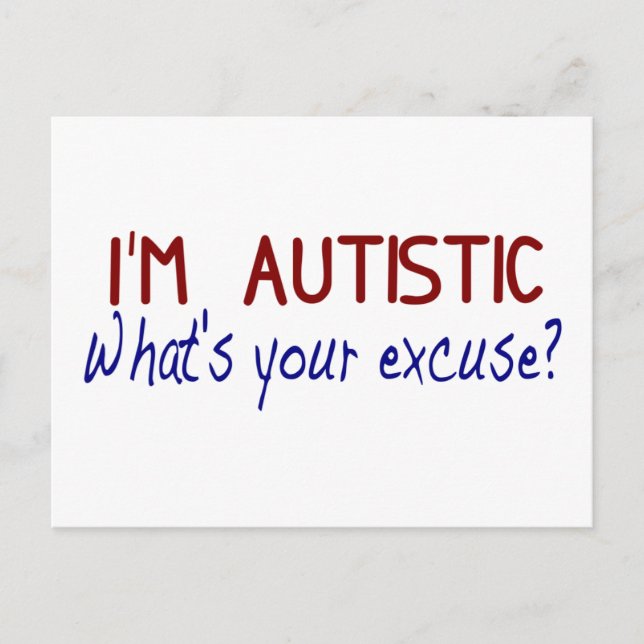 Jag har Autism Vykort (Framsida)