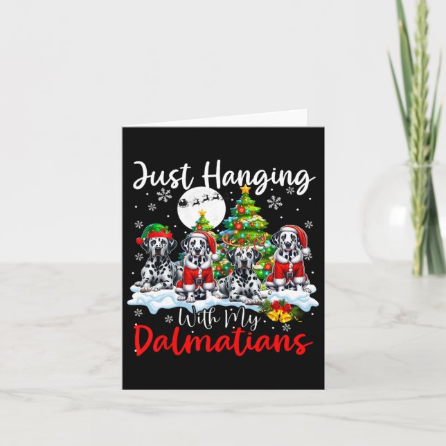 Jag har bara bytt mot mina Dalmatier Julafton tre  Kort (Framsida)