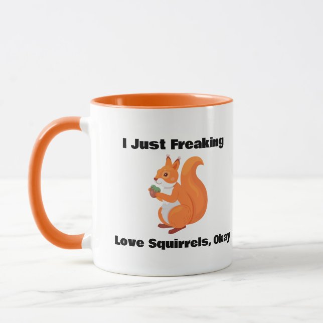 Jag har bara fryst Kärlek-ekorrar, okej kaffe Mugg (Vänster)