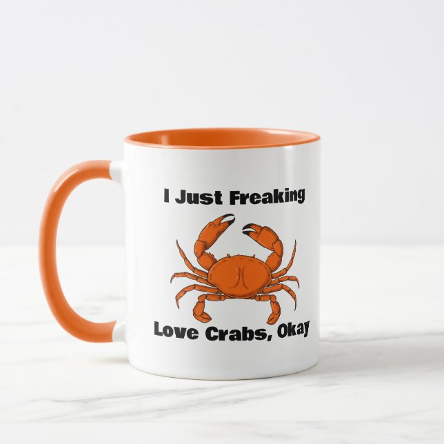 Jag har bara fryst Kärlek krabbor, okej, Crab Coff Mugg (Vänster)