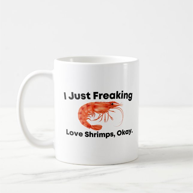Jag har bara fryst Kärlek räkor. Kaffemugg (Vänster)