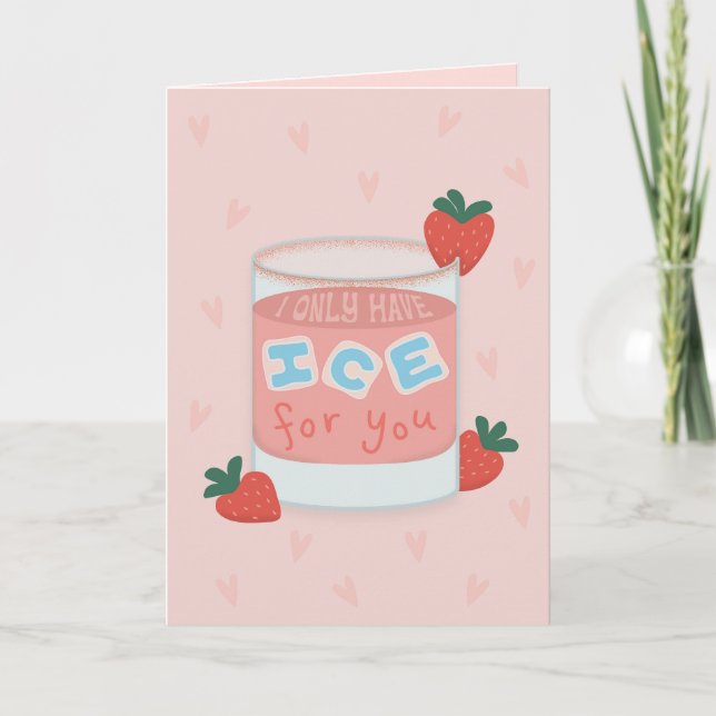 Jag har bara is till dig kort (Framsida)