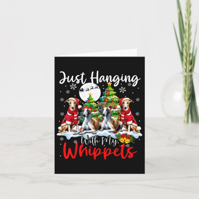 Jag har bara med mina piskor Julafton tre jultomte Kort (Framsida)