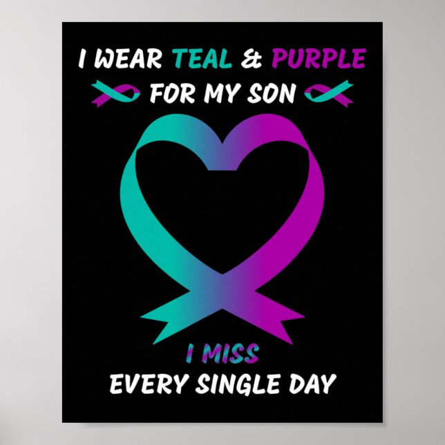 Jag har Bära och Lila för min son jag saknar varje Poster (Framsidan)