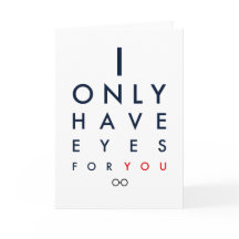 "Jag har bara Ögon åt dig" Valentindagskort