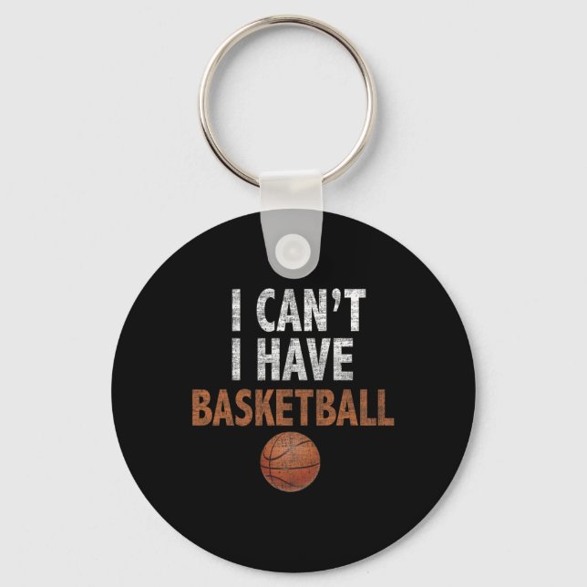 Jag har Basketball Basketball Practice Tee Nyckelring (Framsida)