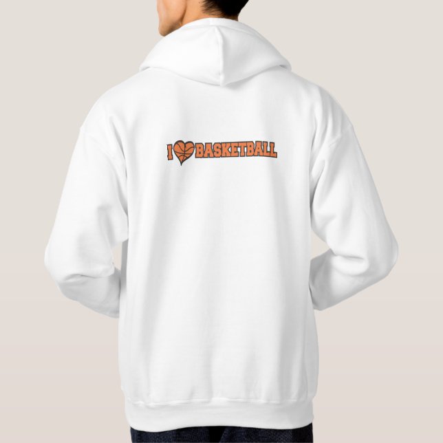 Jag har Basketball Kärlek Hoodie (Baksida)