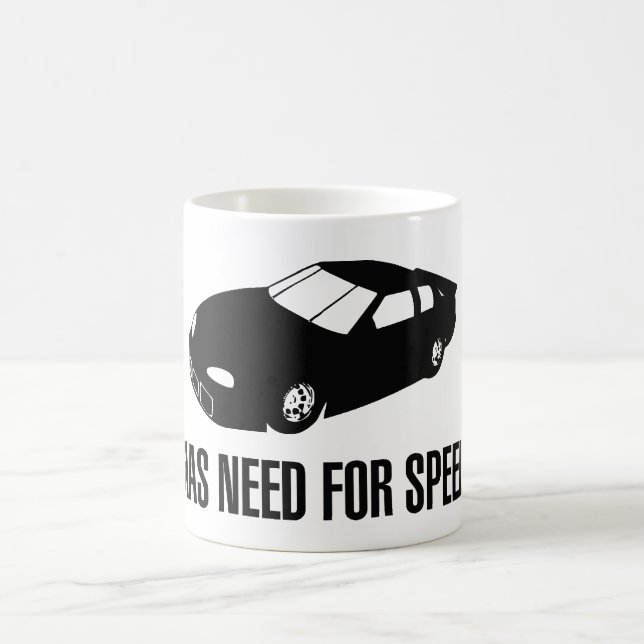 Jag har behov av snabbhet kaffemugg (Center)