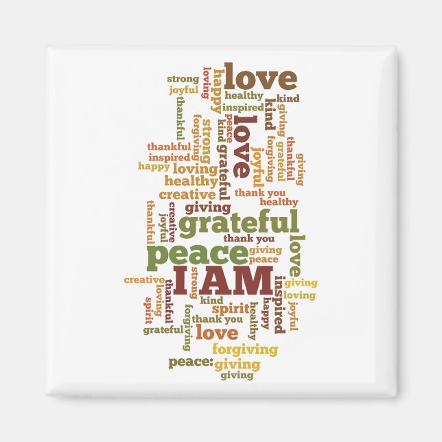 Jag har bekräftelser magnet (Framsidan)