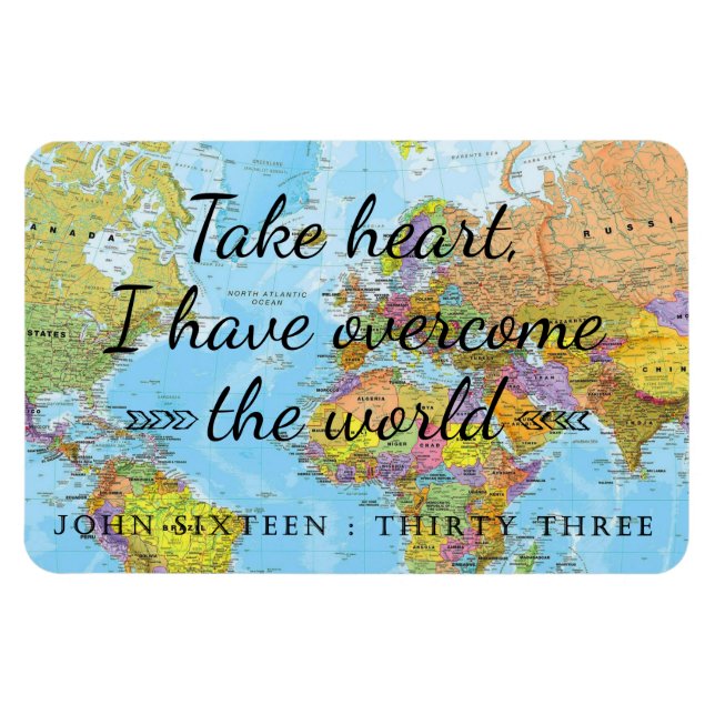 Jag har besegrat världen. magnet (Horisontell)