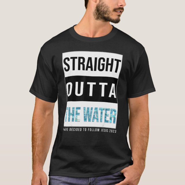 Jag har beslutat mig för att följa Jesus Vatten-ba T Shirt (Framsida)