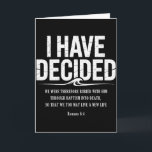 Jag har bestämt mig för att följa Jesus dop bibelv Kort<br><div class="desc">Jag har bestämt mig för att följa Jesus dop bibelvers kristen</div>