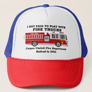 Jag Har Betalade leka med Firetrucks pension Keps