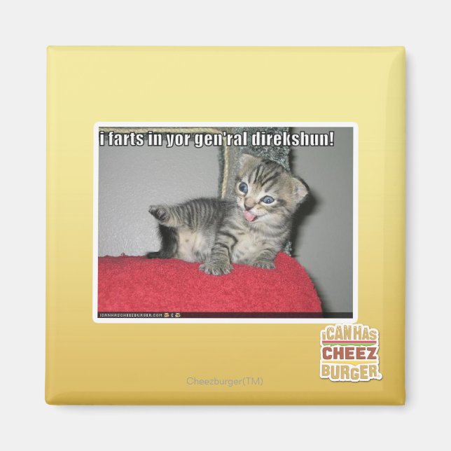 Jag har biljetter i din gen'ral direkshun magnet (Framsidan)