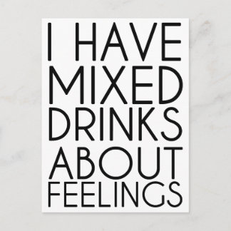 JAG HAR BLANDAT DRYCKER OM FOLK VYKORT