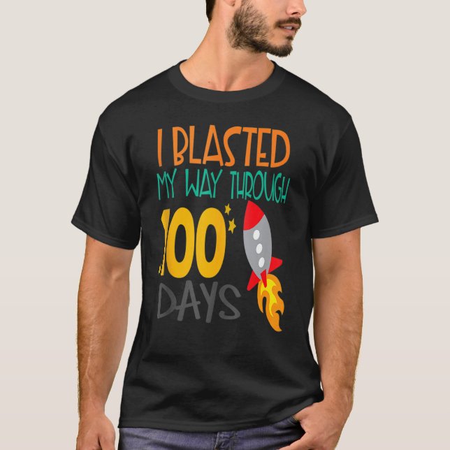 Jag har blast i 100 skoldagar t shirt (Framsida)