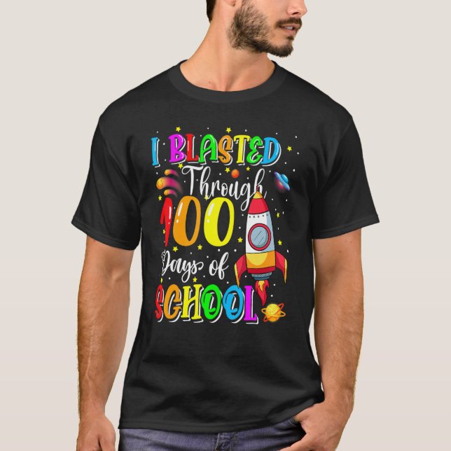 Jag har blastat under 100 dagar i skolan 100 dagar t shirt (Framsida)